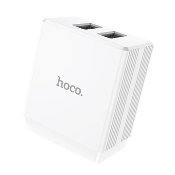 დამტენი Hoco DC01 Max dual USB Charger White