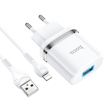 დამტენი Hoco N1 Ardent single port charger set for Lightning White