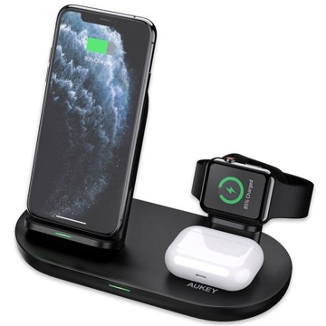 უკაბელო დამტენი Aukey LC-A3 BK AirCore Wireless Charging Station Black