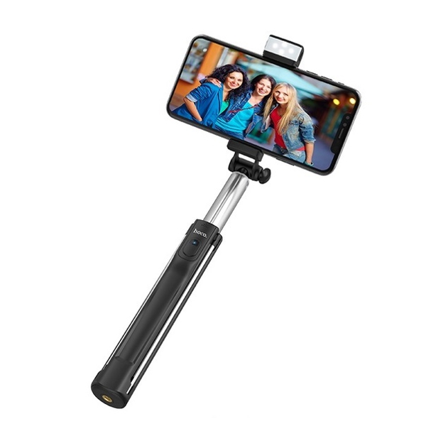  სელფის ჯოხი HOCO K10A Magnificent Wireless Selfie Stick With Backlight Black