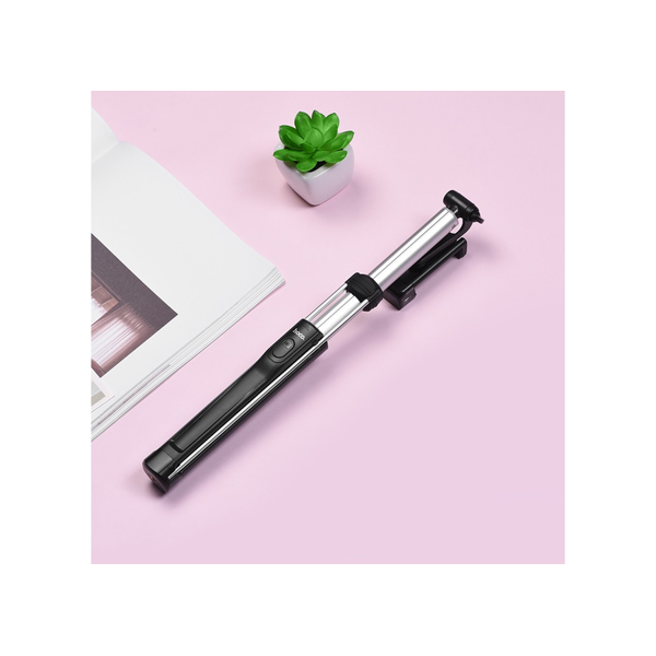 სელფის ჯოხი HOCO K10B Magnificent Wireless Selfie Stick With Backlight Black