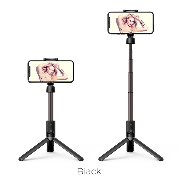 სელფის ჯოხი HOCO K11 Wireless Tripod Selfie Stand Black