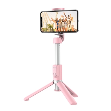  სელფის ჯოხი HOCO K11 Wireless Tripod Selfie Stand Pink