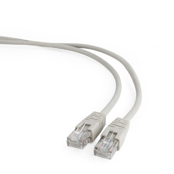 ქსელის კაბელი Gembird PP12-7.5M, CAT5e, UTP, Patch cord, 7.5m, Grey