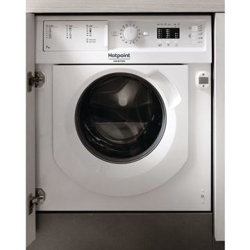 ჩასაშენებელი სარეცხი მანქანა Hotpoint BI WMHL 71253 EU 7kg, A, 1200Rpm, White