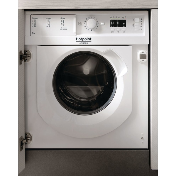 ჩასაშენებელი სარეცხი მანქანა Hotpoint BI WMHL 71253 EU 7kg, A, 1200Rpm, White