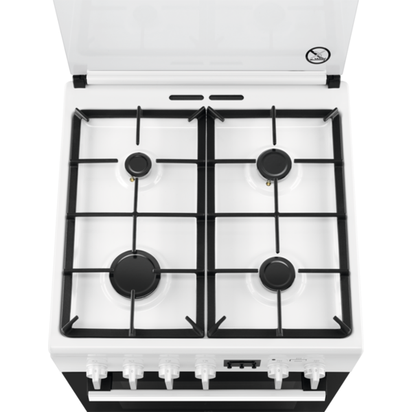 Electrolux RKK660201W, 4 Gas, Oven, White