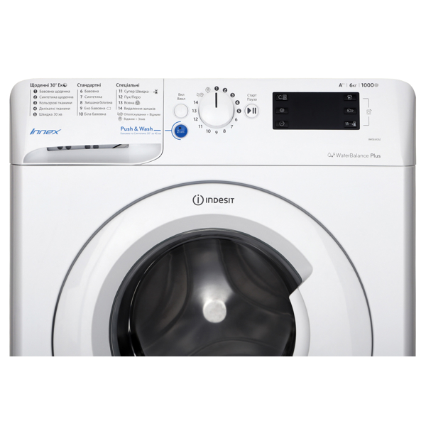  სარეცხი მანქანა Indesit BWSE 61052 W UA Washing Machine 6 KG, 1000 RPM, A++, White