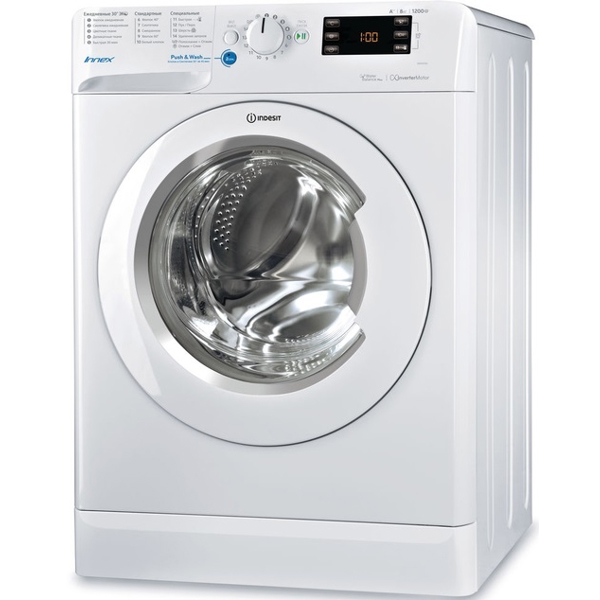 სარეცხი მანქანა Indesit BWE 81282 L B 8Kg A ++ 1200Rpm White