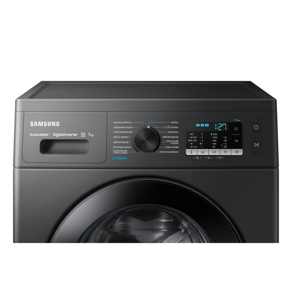 სარეცხი მანქანა Samsung WW70A5S21KXLP 7kg , A+++, 1200Rpm, Gray