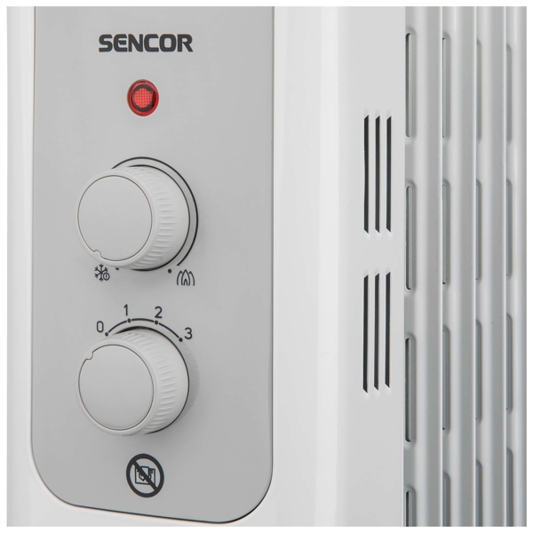 ზეთის გამათბობელი Sencor SOH 3211WH, 2300W, Oil Radiator, White