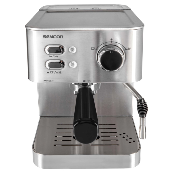 Sencor SES 4010SS Espresso Machine, 15 Bar, 1.5L, 1050W, Silver