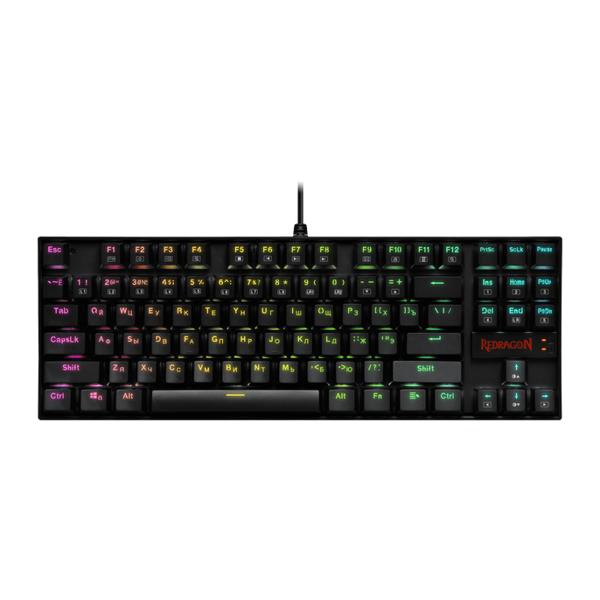 კლავიატურა Redragon Kumara Mechanical Gaming Keyboard, RGB, USB, Black