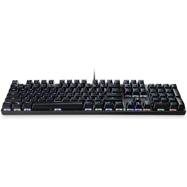 კლავიატურა Mediarange MRGS101, Mechanical Gaming Keyboard, RGB, USB, Black