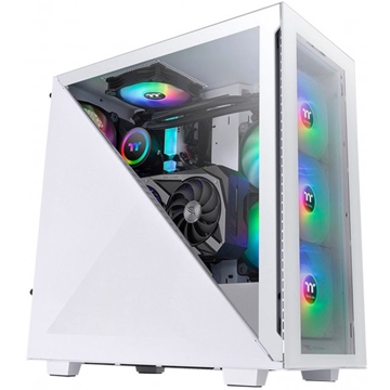 ქეისი Thermaltake Divider 300, Mid Tower, ARGB, Tempered Glass, White