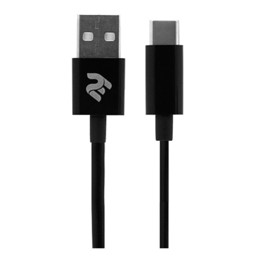 USB კაბელი 2E CCTAB-BL Type-C 1m Black