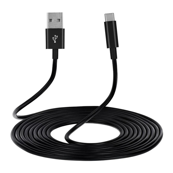 USB კაბელი 2E CCTAB-BL Type-C 1m Black