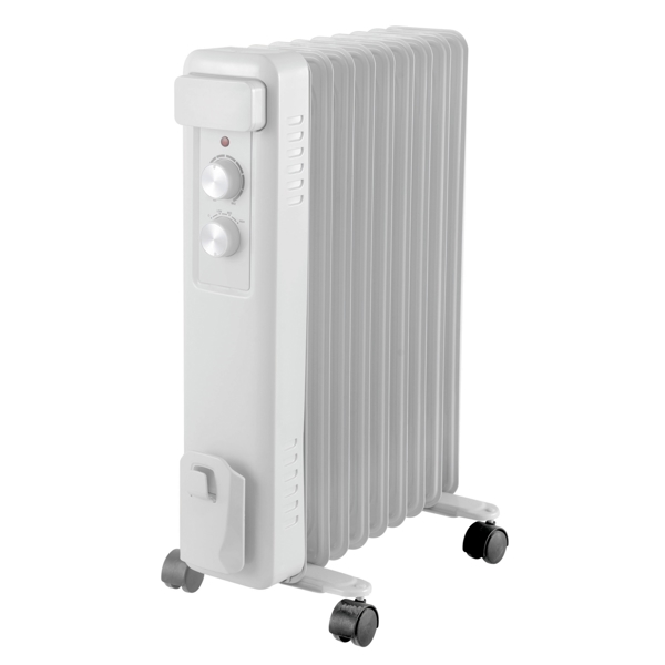 ზეთის რადიატორი ILITEK IL 9413, 2500W, Oil Radiator, White