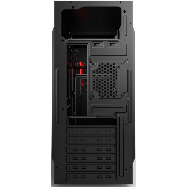 ქეისი 2E E190-3U Computer Case ALFA (E190-3U) MidT, 2x USB2.0, 1x USB3.0, Steel (Side Panel), Without PSU, Black