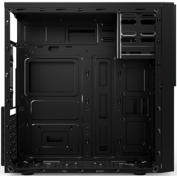 ქეისი 2E E190-3U Computer Case ALFA (E190-3U) MidT, 2x USB2.0, 1x USB3.0, Steel (Side Panel), Without PSU, Black