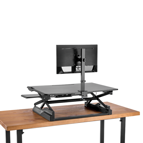 მონიტორის საკიდი Logilink BP0147, 17"-32", Monitor mount for sit-stand workstation, Black