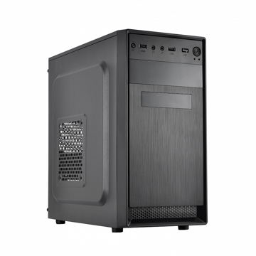 ქეისი CROWN MICRO CMC-4210 Case Mini-ATX, 2xUSB 2.0 With Power Supply CM-PS500W, Black