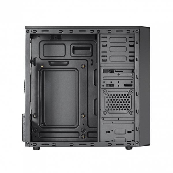 ქეისი CROWN MICRO CMC-4210 Case Mini-ATX, 2xUSB 2.0 With Power Supply CM-PS500W, Black