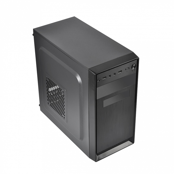 ქეისი CROWN MICRO CMC-4210 Case Mini-ATX, 2xUSB 2.0 With Power Supply CM-PS500W, Black