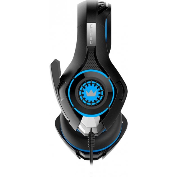 ყურსასმენი Crown Micro CMGH-101T Gaming 3.5mm 4pin, Cable 2.1, Black/Blue