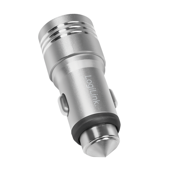 მანქანის დამტენი Logilink PA0228 USB Car Charger 2 Port 10.5W Silver