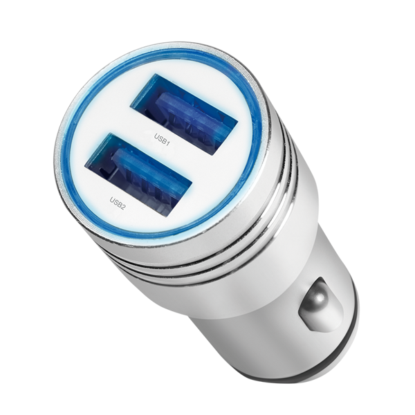 მანქანის დამტენი Logilink PA0228 USB Car Charger 2 Port 10.5W Silver