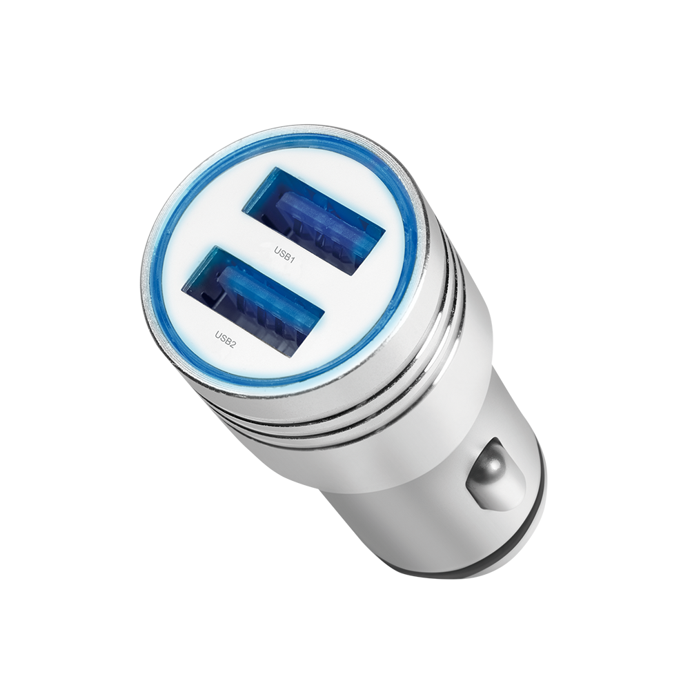 მანქანის დამტენი Logilink PA0228 USB Car Charger 2 Port 10.5W Silver