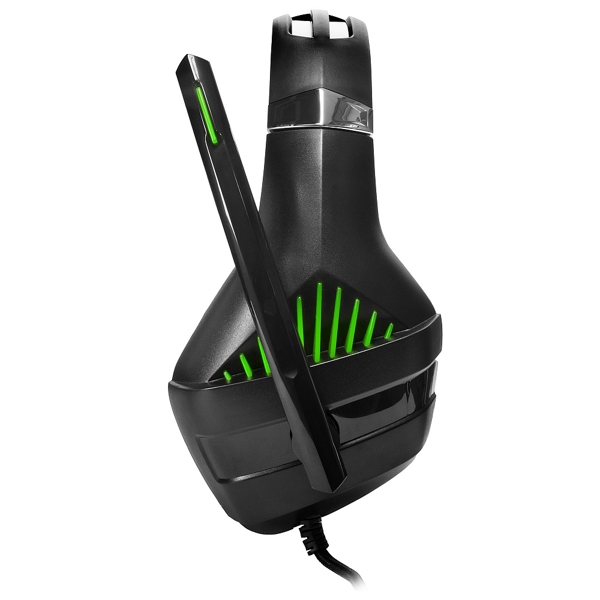 ყურსასმენი Crown Micro CMGH-2002 Gaming, 3.5mm, Cable 3.2m Green
