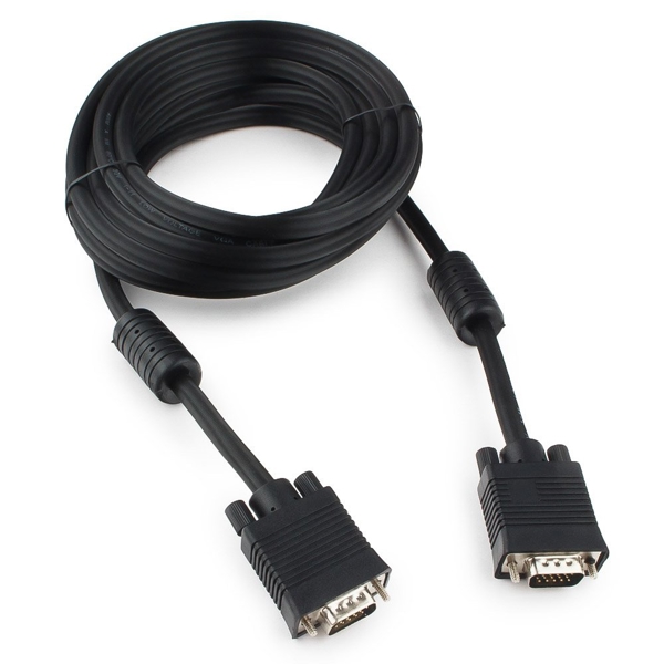 VGA დამაგრძელებელი Gembird CC-PPVGA-5M-B VGA to VGA 5m, Black