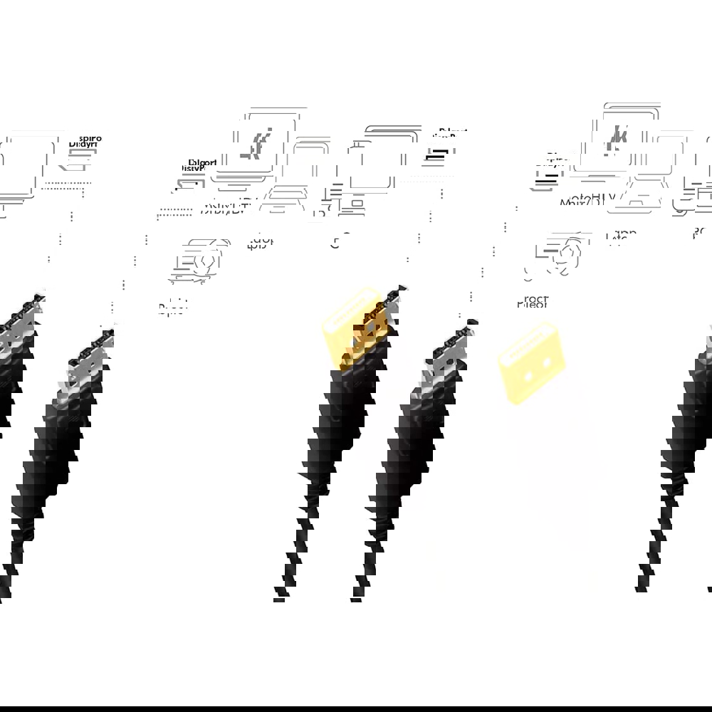 ვიდეო კაბელი Logilink CD0103 DisplayPort to DisplayPort 5m, Black