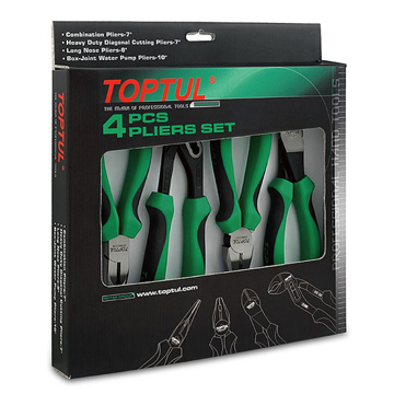 ბრტყელტუჩების ნაკრები Toptul GAAE0402, 4pcs