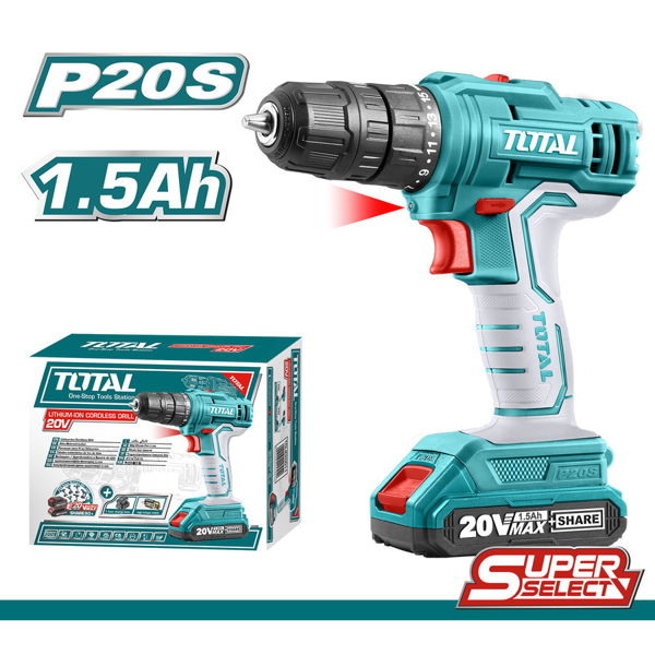 სახრახნისი Total TDLI20011 20V, Blue/Gray