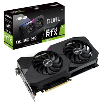 ვიდეო დაფა Asus Dual GeForce RTX 3060 Ti V2 OC Edition 8GB, 256Bit