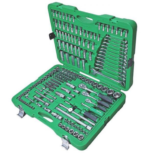 ხელსაწყოების ნაკრები Toptul GCAI216R 216pcs Green