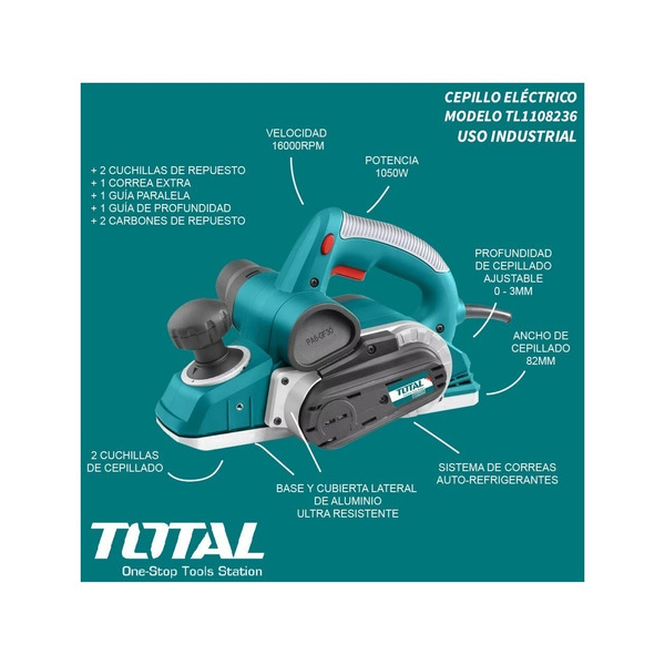 შალაშინი Total TL1108236, 1050W, 16000Rpm, Blue