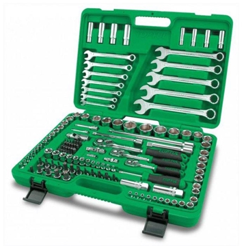 ხელსაწყოების ნაკრები Toptul GCAI130B, 130 pcs Tool Set, Green