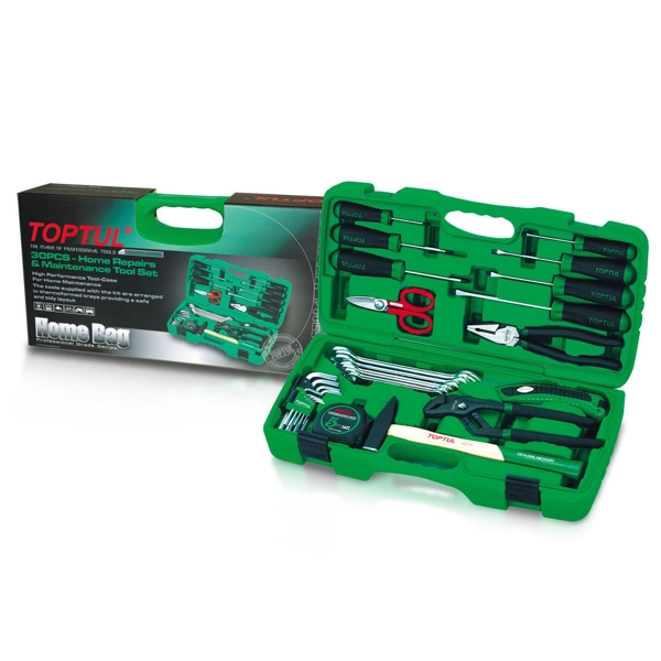 ხელსაწყოების ნაკრები Toptul GAAI3001, 30 Pcs Tool Set, Green