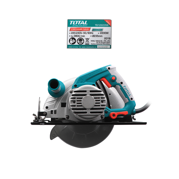 Total TS1222356 2200W, 3800RPM, 235mm, Blue