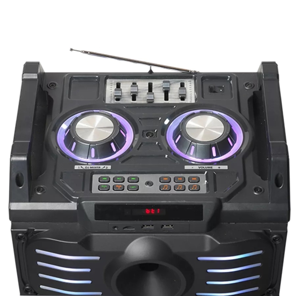 დინამიკი Denver DJS-3010, Bluetooth, USB, LED, 3.5 AUX, Black