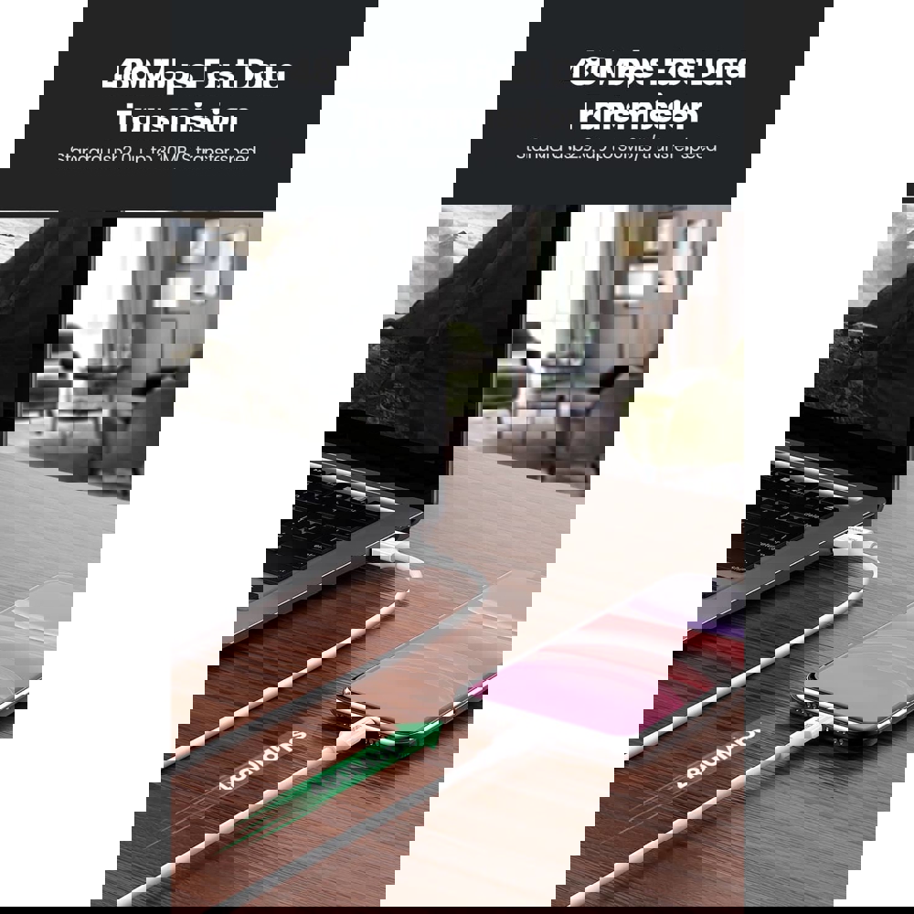 UGREEN US155 (80822), MFi, USB to Lightning, 1m, Black