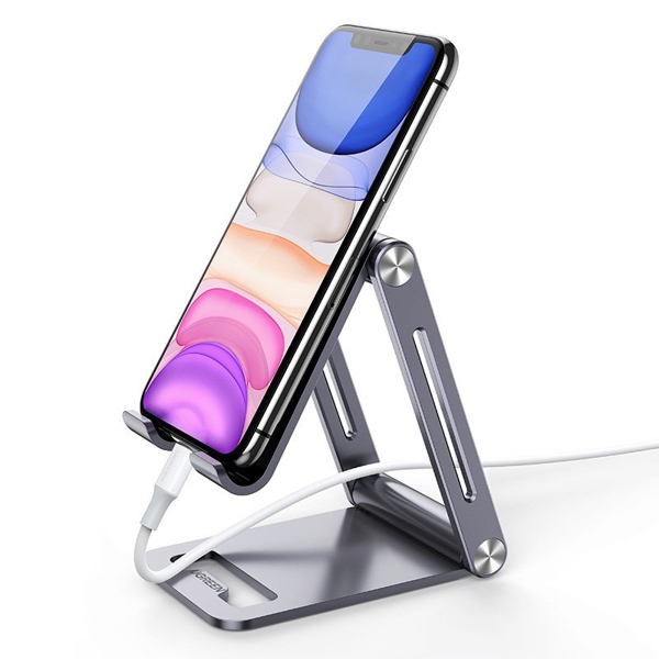 მობილურის დამჭერი UGREEN LP263 (80708), Aluminum Adjustable Desk Phone Holder, Grey