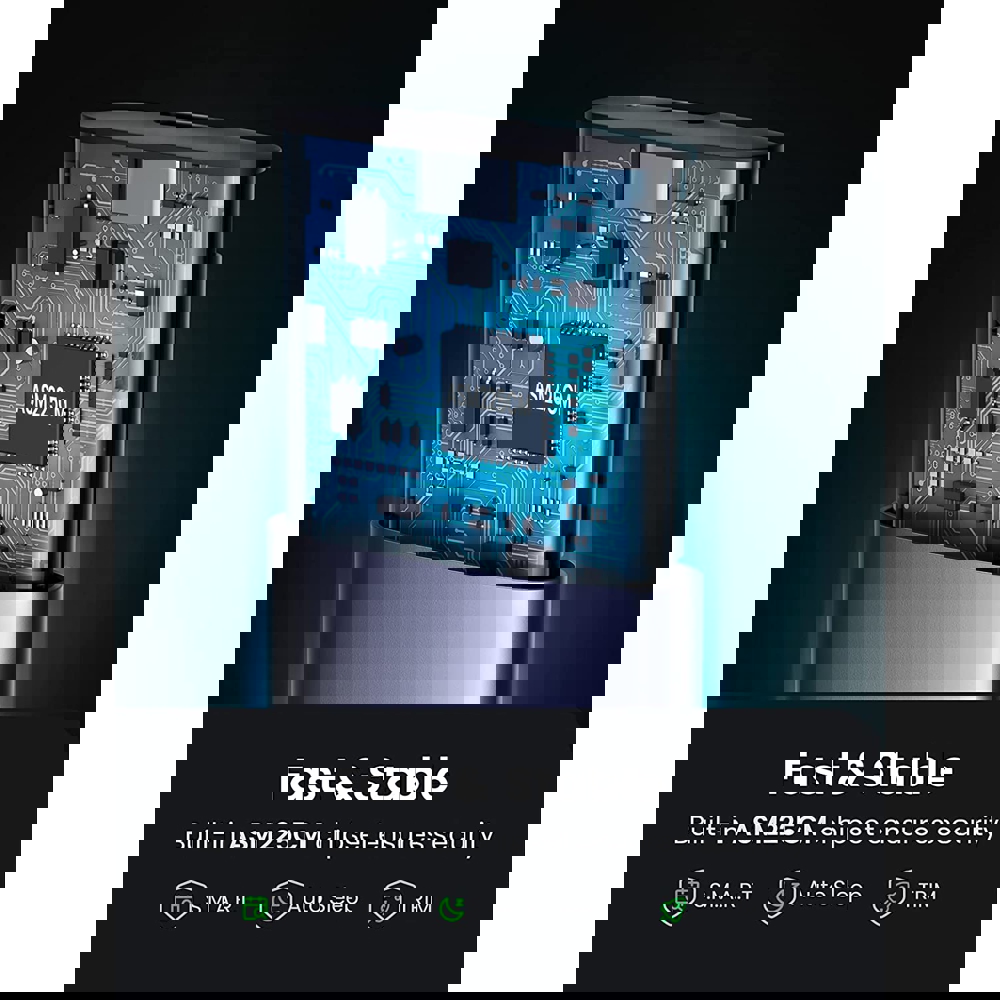 მყარი დისკის ქეისი UGREEN (10903) M.2 SATA NGFF SSD Enclosure, Aluminum USB 3.1 Gen 2 to B-Key 6Gbps with External UASP Solid State Drive Enclosure