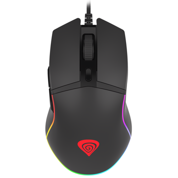 მაუსი Genesis KRYPTON 220 Gaming Optical Mouse RGB, 6400 DPI, USB, Black