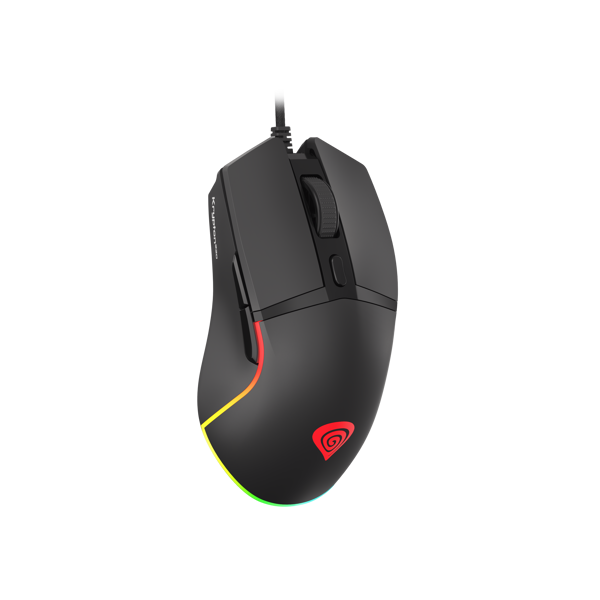 მაუსი Genesis KRYPTON 220 Gaming Optical Mouse RGB, 6400 DPI, USB, Black