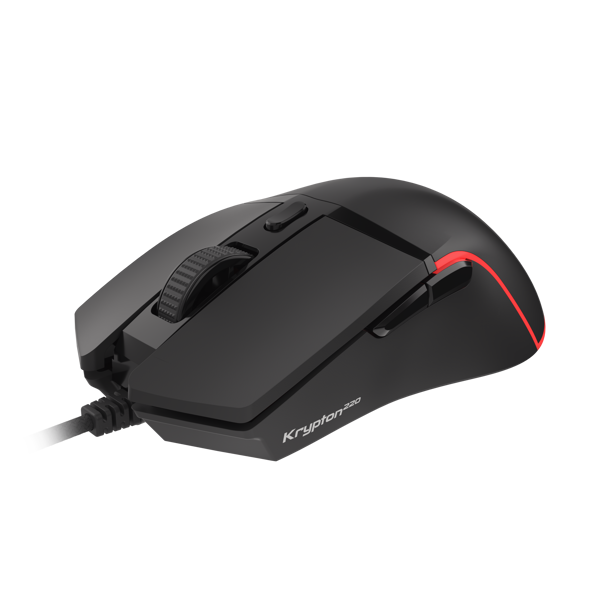 მაუსი Genesis KRYPTON 220 Gaming Optical Mouse RGB, 6400 DPI, USB, Black